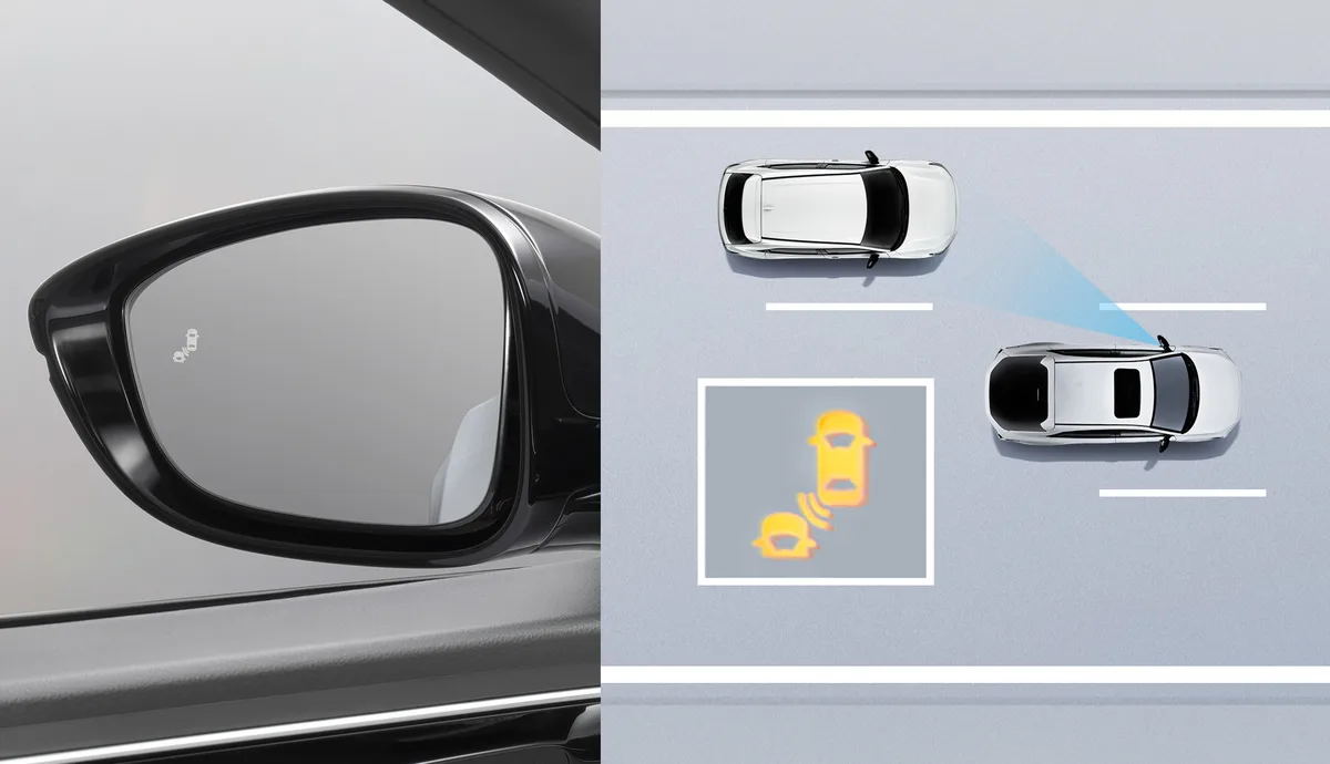 ระบบช่วยเตือนมุมอับสายตาที่กระจกมองข้าง (Blind Spot Information: BSI)