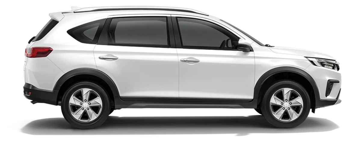 Honda BR-V สีขาวทาฟเฟต้า