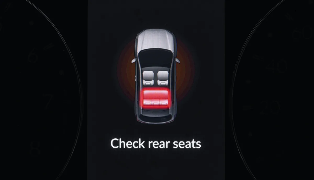 Rear Seat Reminder ไฟเตือนเบาะนั่งด้านหลัง