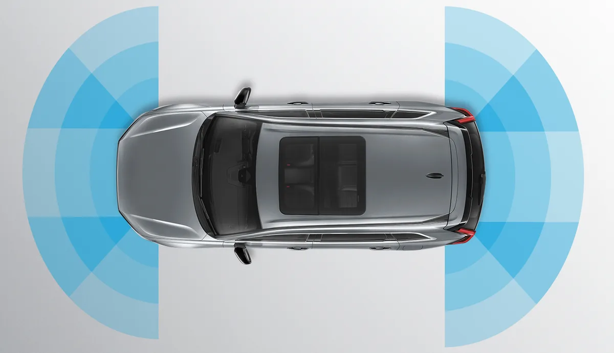 เซนเซอร์กะระยะหน้า 4 จุด และหลัง 4 จุด (Parking Sensors)